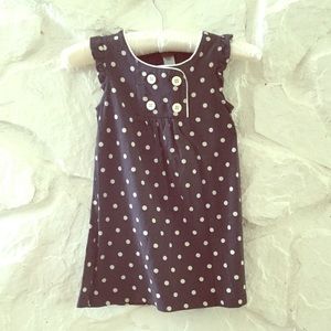 Tea Polka Dot Button Front Girls Dress Sz 3